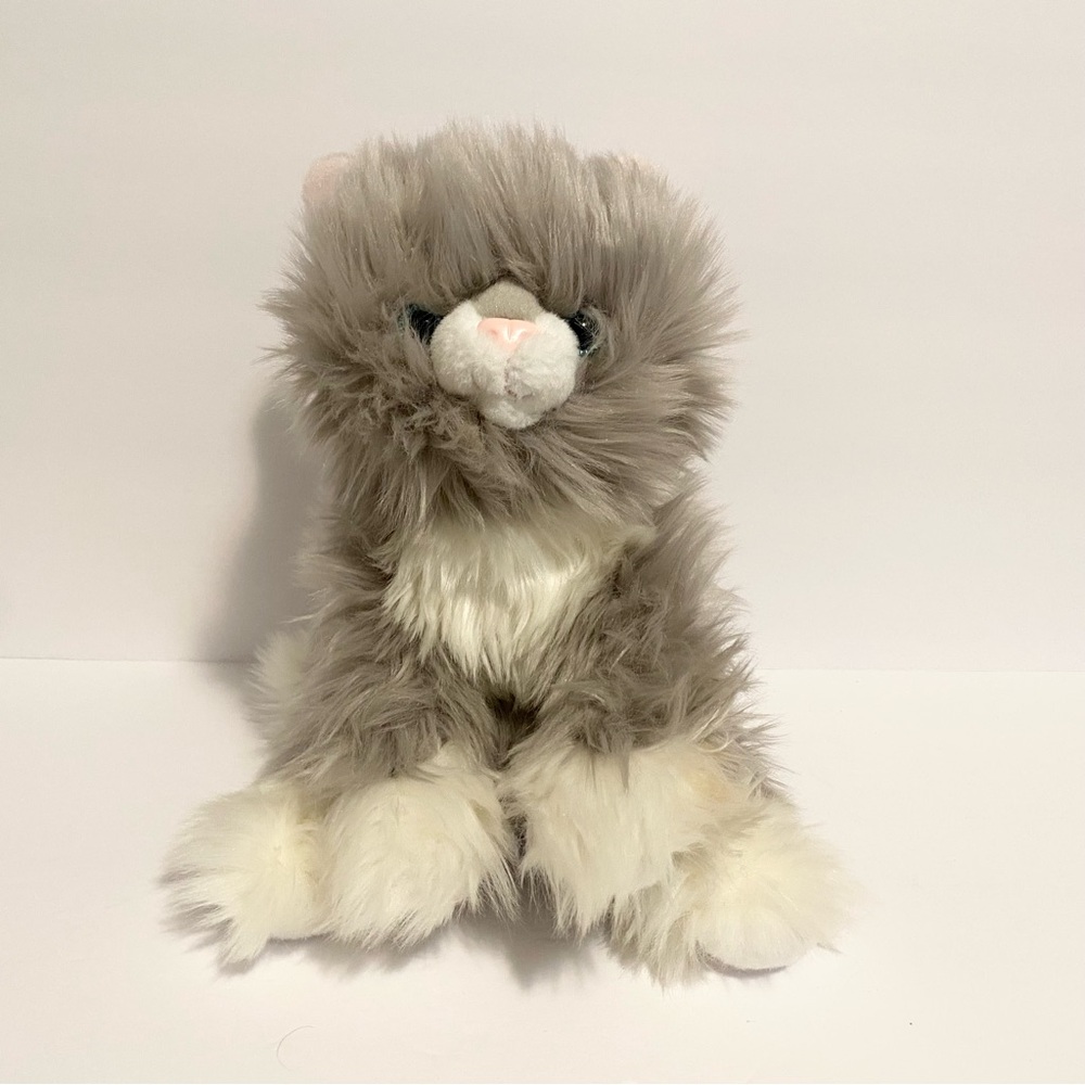 GUND Camilla Kitten Plush Cat Stuffed Animal Gray White Kitty Toy 11” Soft Fur